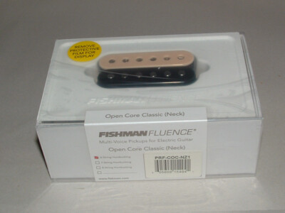 Fishman Fluence PRF-COC-NZ1 6 String Open Core Classic Neck Pickup (Zebra) New