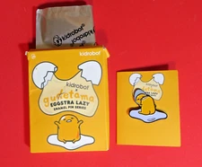 Kidrobot x Gudetama "Eggstra Lazy," Enamel Pin Series...Looking Gude