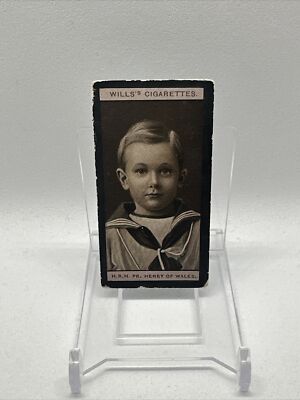1908 Wills Portraits European Royalty Tobacco H R Prince Henry of Whales  #10