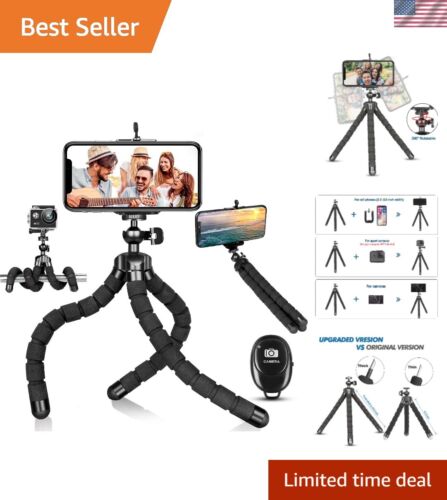 Compact Adjustable Tripod Stand for Video Recording – Universal Smartphone Use