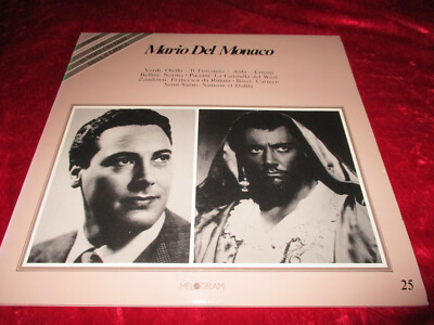 DLP--Mario Del Monaco-LIVE-25 VOCI CELEBRI-DELLA LIRICA-Sehr gut !--