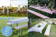 Biertisch Tischdecken 2er-Set - 100x250 Cm, Polyester, Wasserabweisend, Knitterfrei