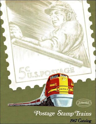 1967 AURORA POSTAGE STAMP TRAINS MINITRIX USA Gauge Catalog N 1:160 E aa