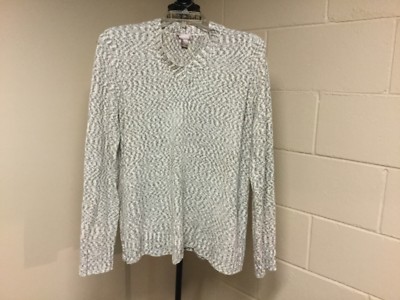 White Stag Soft Multi Color Pullover Longsleeve Shirt Size Lg 12-14 Stretchy