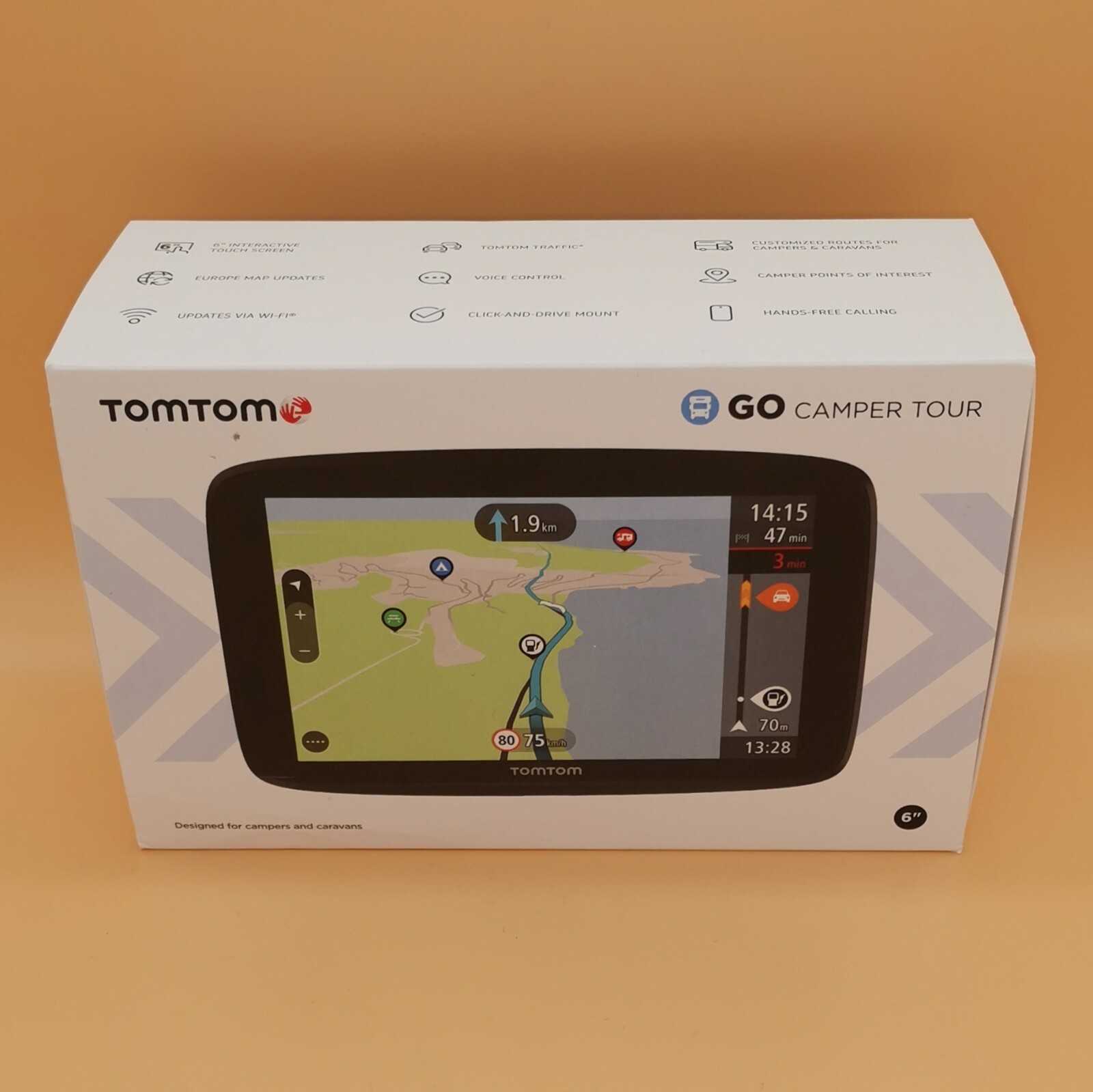 TomTom GO CAMPER TOUR 6 WohnmobilNavi 15.2 cm 6 Zoll Europa Karte