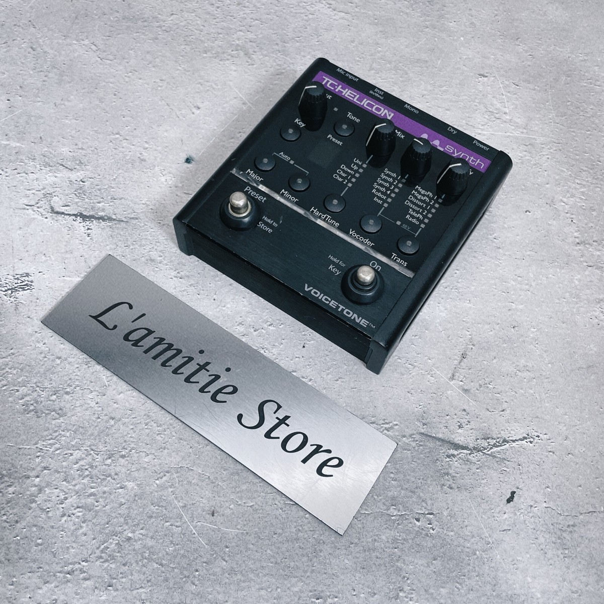TC-Helicon VoiceTone Synth Vocal Effects Processor Pedal