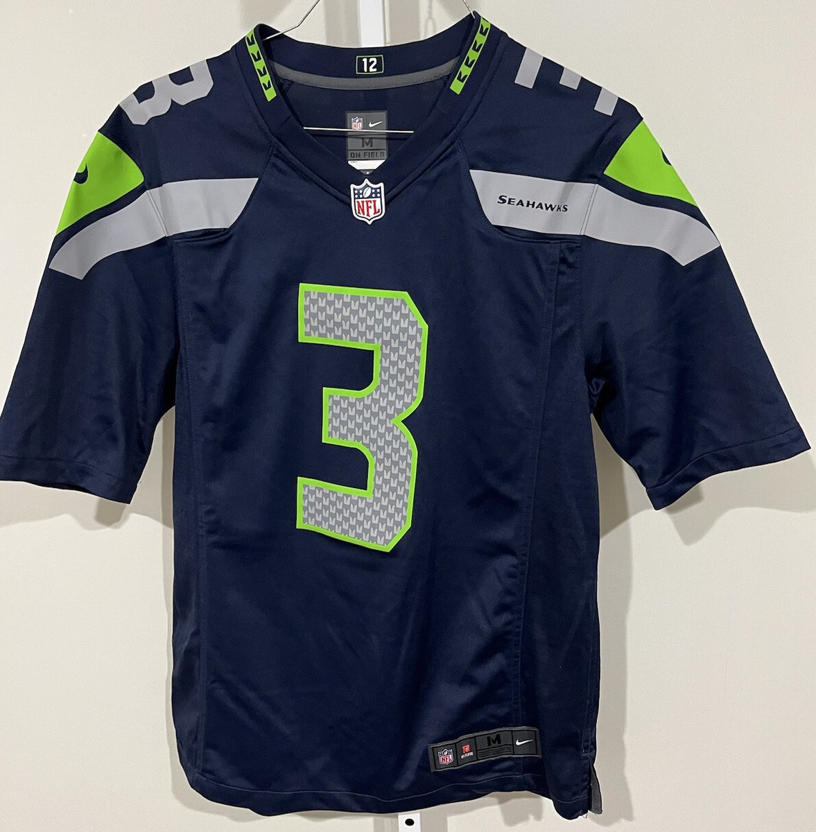 Nike On Field Russell Wilson Seattle Seahawks #3 NFL Mens Jersey