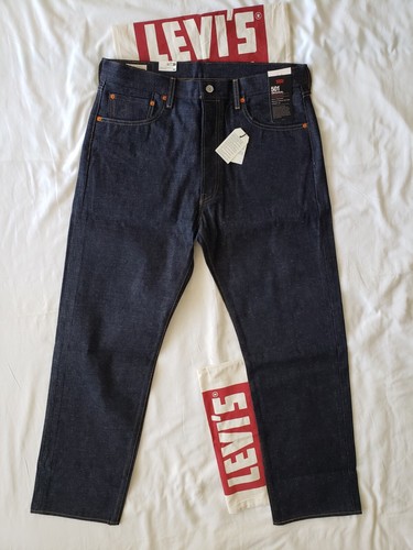 LEVI'S 501 Shrink-to-Fit Raw SELVEDGE "Daffodils" LVC style Men's Jeans 35 x 34 - Picture 3 of 22