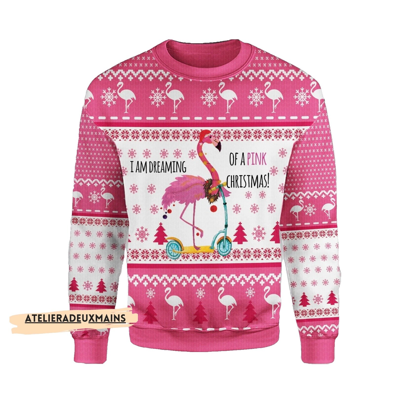 Flamingo Christmas Sweater