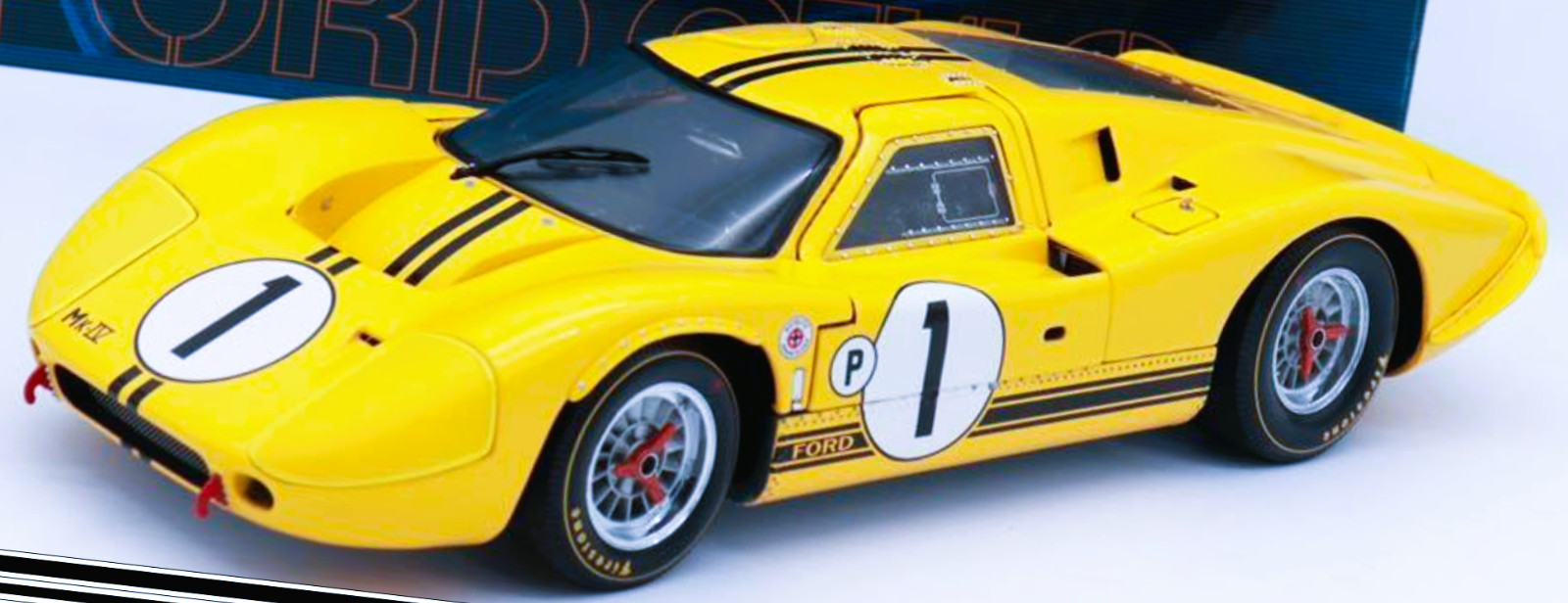 Ford GT40 Race Car Le Mans Racing w/V8 Engine/Custom Metal Body 1:18 Scale Model