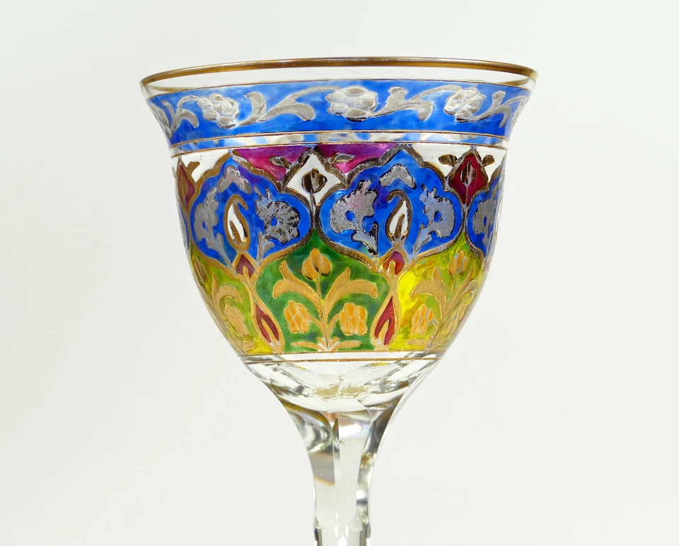 Stängelglas Römer Jodhpur Fritz Heckert um 1900 Jugendstil Weinglas S2 - Bild 2 von 4