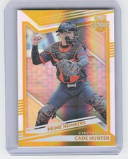 2022 Panini Elite Extra Edition #153 Cade Hunter Aspirations Die Cut Gold #/24