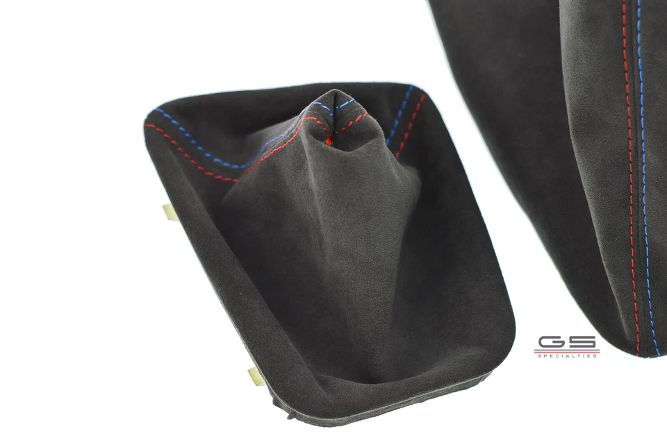 靴子 宝马 E46 M3 Alcantara gaiter 齿轮杆 换档靴 + 手刹 绒面革 — 第 2/4 张图片