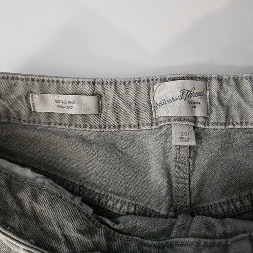 Universal Thread Vintage Midi Cut Off Denim Shorts Women's Size 12 - Picture 5 of 8