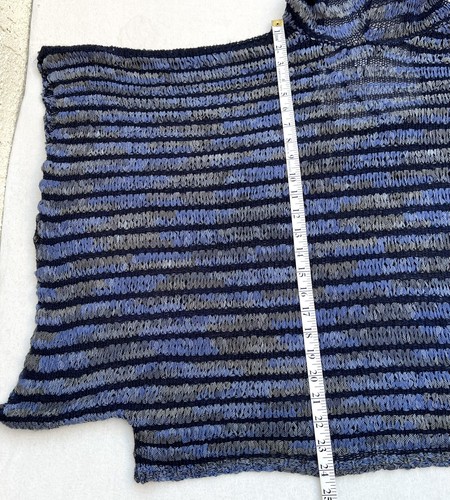 Blue Ribbon Crochet Poncho Top w Hood Women's Sz S/M INC International Concepts - Photo 11 sur 24