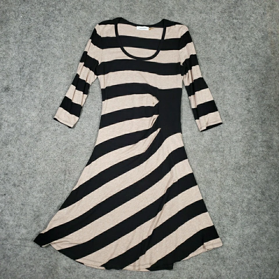 Calvin Klein 3/4 Sleeve Striped Maxi Dresses for Women for sale | eBay
