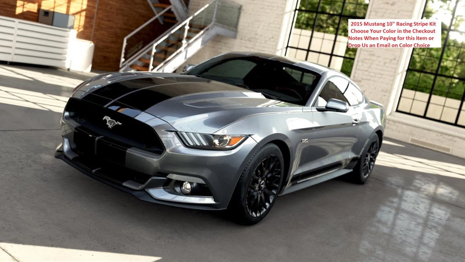 FITS ALL FORD MUSTANG Racing Stripes 10 INCH Decal Vinyl Graphics 36 FEET - Image 4 of 4