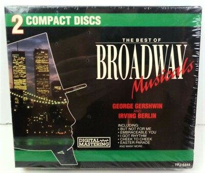 The Best of Broadway Musicals 2 CDs George Gershwin Irving Berlin Madacy 1992