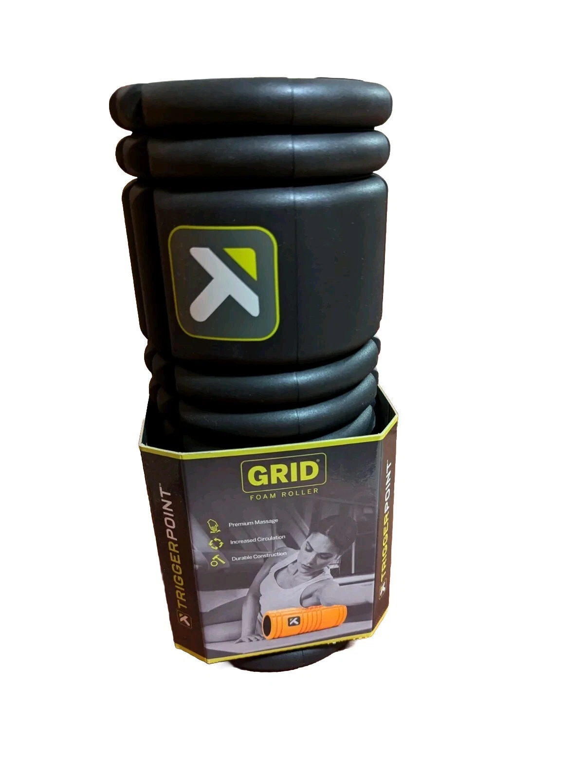 NEW TriggerPoint The Grid 1.0 13" Foam Roller - Black