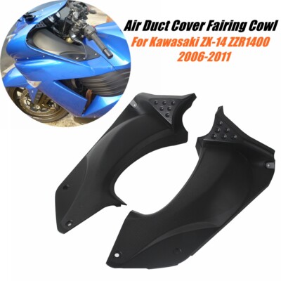 Black Motorcycle Air Duct Cover Fairing Cowl For Kawasaki ZX14 Black Motorcycle Air Duct Cover Fairing Cowl For Kawasaki ZX14