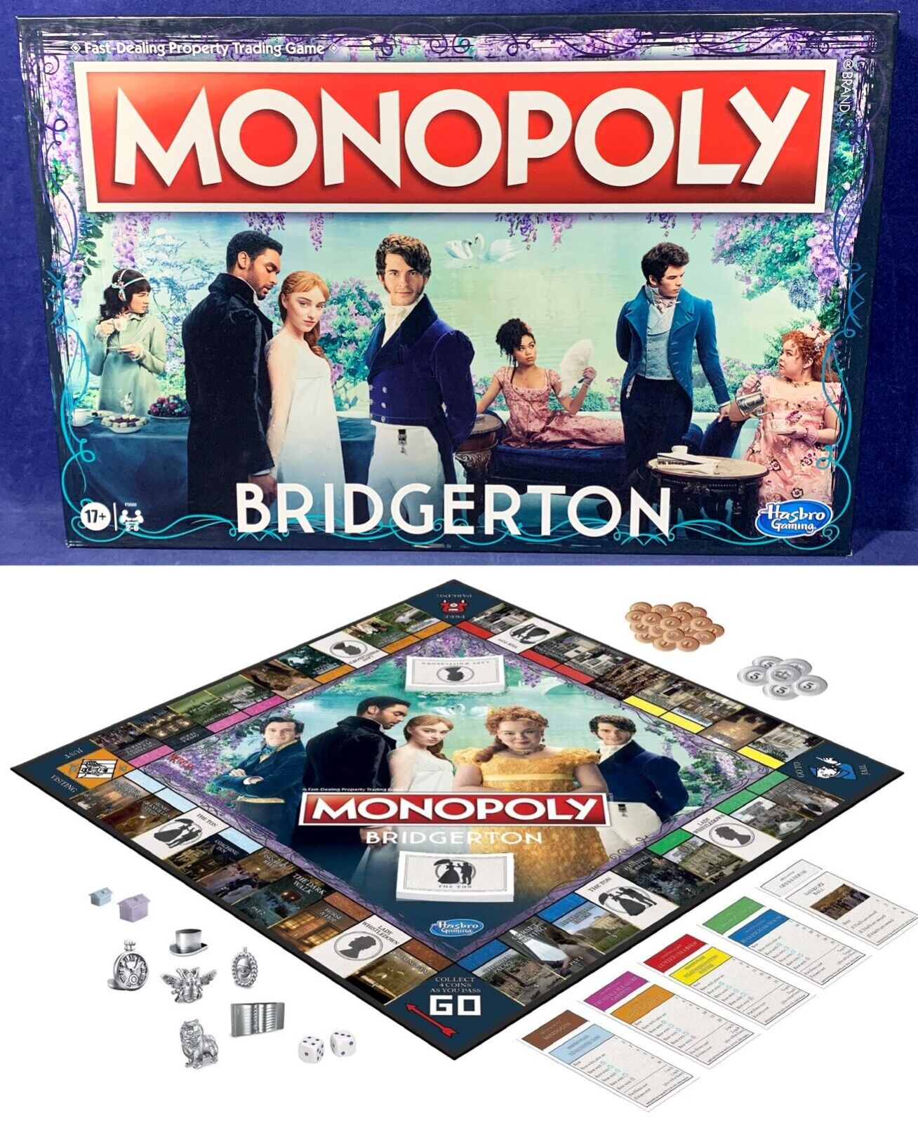  Hasbro Gaming Clue: Bridgerton Edition-BoardGame for Ages  17+Game for Bridgerton Fans for 3-6 Players, Inspired by Shondaland's  Original Series on Netflix : Toys & Games