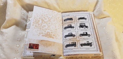 Junk Journal Notebook Handmade Pages Sewn Ready To Decorate Steampunk 1 - Picture 5 of 23