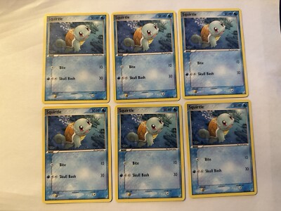 Squirtle 63/100 Crystal Guardians Regular( 1 individual Card)