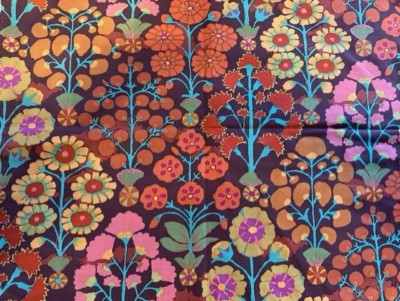 KAFFE FASSETT Sprays QUILT Fabric CLOTH Rowan Westminster 1 YD Brown