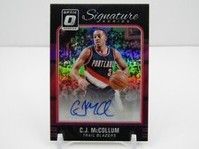 CJ McCOLLUM 2016-17 OPTIC SIGNATURE SERIES AUTOGRAPH AUTO- BLAZERS!!