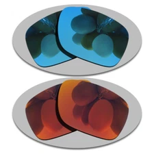 US Sky Blue&Fire Red Replacement Lenses For-Oakley Holbrook Mix Polarized