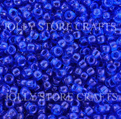 Dk Sapphire Mini Pony Beads made in USA 1,000pc crafts school VBS kandi jewelry
