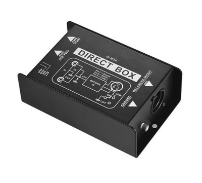 Passive DI-Box 1-Kanal | Direct Box für Gitarre, Bass, Keyboard | Ground Lift