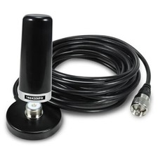 3 Inch Vehicle Mobile Ham Radio Antenna with Lip Mount Bracket and Cable