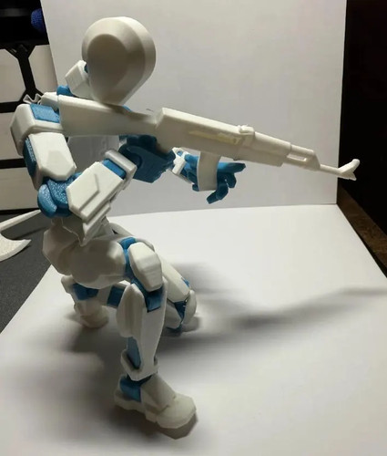 AK47 For Dummy 13 | 3D Printed Action Figure Doll Accessory Scale Model Minis - Picture 2 of 5