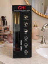 CHI Tourmaline Ceramic Series CA2013 Matte Black Hair Styling Flat Iron 1''