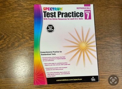   Spectrum Test Practice Books (Choose Grade- MS)