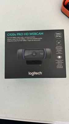 Logitech C920s Pro 1080p HD Webcam with Privacy Shutter- never opened