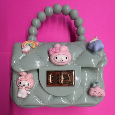 Sanrio My Melody Teal Shoulder Bag with Pearl & Adjustable Strap