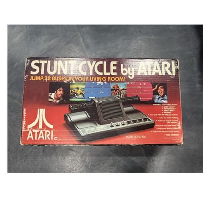 Atari Stunt Cycle SC-450 Video Game Console, RF, Black, 1977
