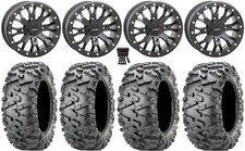 System 3 Sb-4 Black 6143 14 Wheels 28 Bighorn 2.0 Tires Honda Talon
