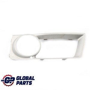 BMW E71 Frontstoßstange Links Nebelscheinwerfer Abdeckung Rahmen Silber 7312595