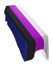Genderfluid Pride Coffin Drape Flag - Premium Quality and Made To Order in UK