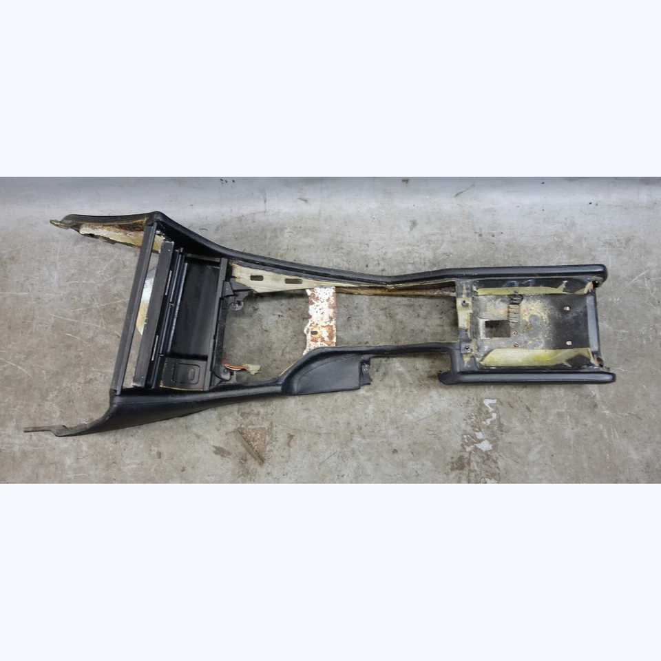 BMW E39 M5 2000-2003 dañado consola central de fábrica cuero Napa negro OEM Foto 3 de 4
