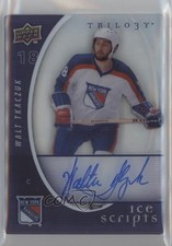 2008-09 Upper Deck Trilogy Ice Scripts Walt Tkaczuk #IS-WT Auto z1b