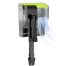 everfarel Filtro Esterno per Acquario，450 l/h Filtro con Pompa a Cascata per