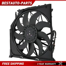 For 2004-2008 2010 BMW E83 X3 Radiator Cooling Fans Assembly 600W 17113452509
