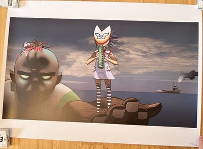 Gorillaz Broken Lithographie Jamie Hewlett - Plastic Beach 451/5000