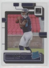 2022 Panini Clearly Donruss Rated Rookie Malik Willis #53 0xe0