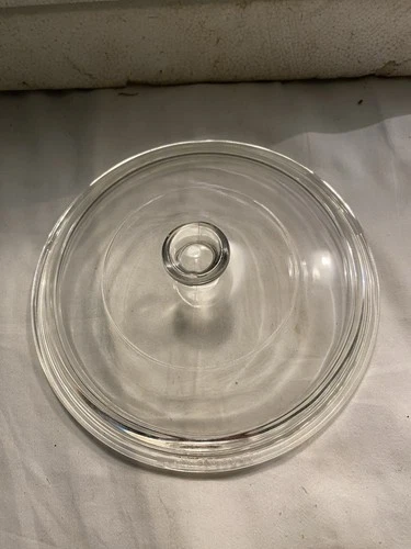 Vintage PYREX P 83 C   Clear Glass Replacement Lid Only