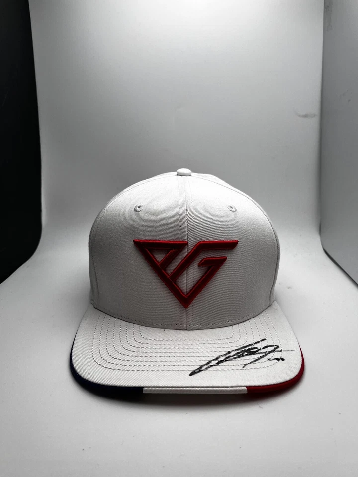 Gorra Pierre Gasly Snap Back Para Hombre Blanca F1 Carreras Autógrafo Bandera Francesa 10 Foto 2 de 4
